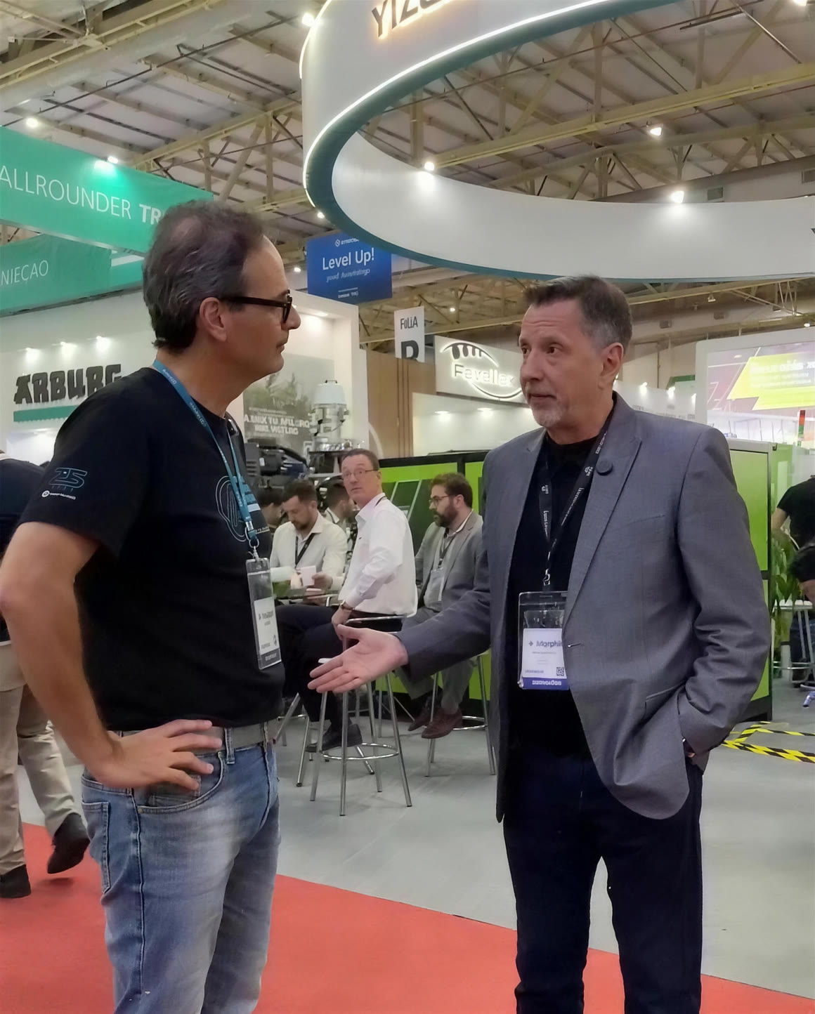Gustavo Marcelo, gerente executivo da ABIMAQ, durante a entrevista no estande do Grupo Alltech.